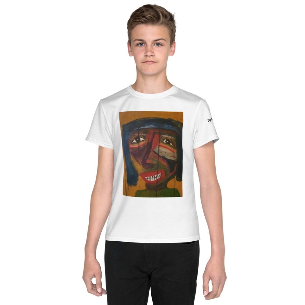 Smile! Youth crew neck t-shirt